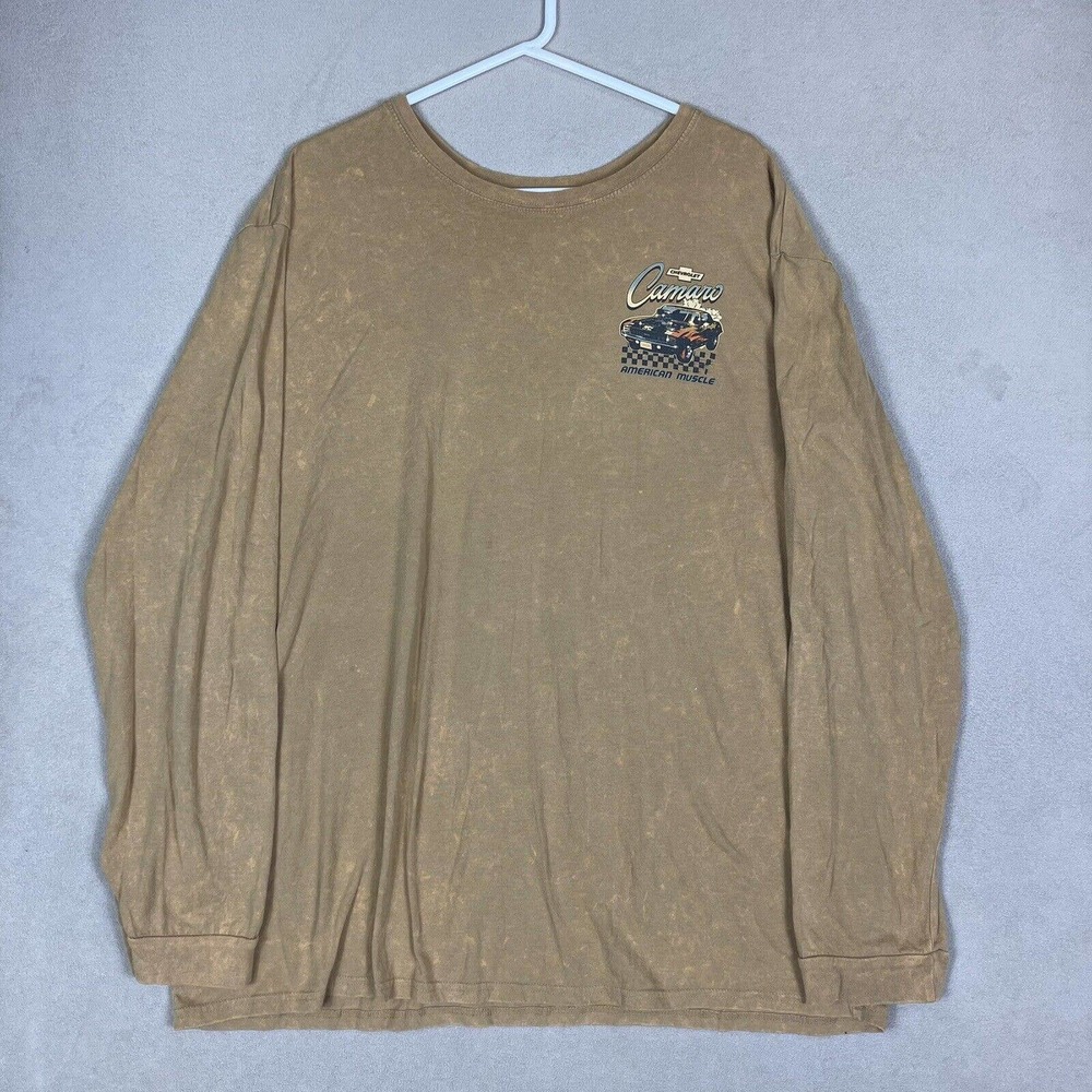GM T-Shirt Adult 3XL XXXL Brown Licensed Product‎ Graphic Print Camaro Mens